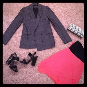 BUCKLEY TAILORS grey boyfriend blazer